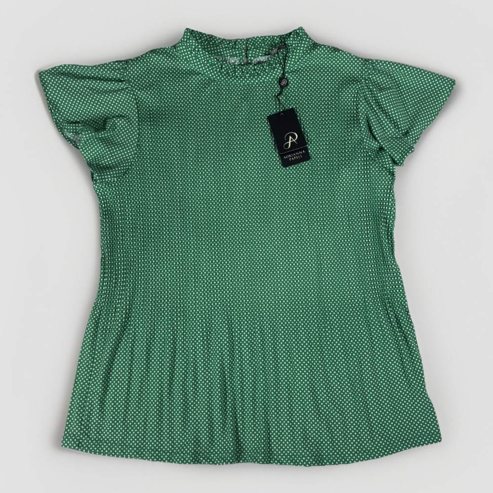 Adrianna Papell Green Blouse
